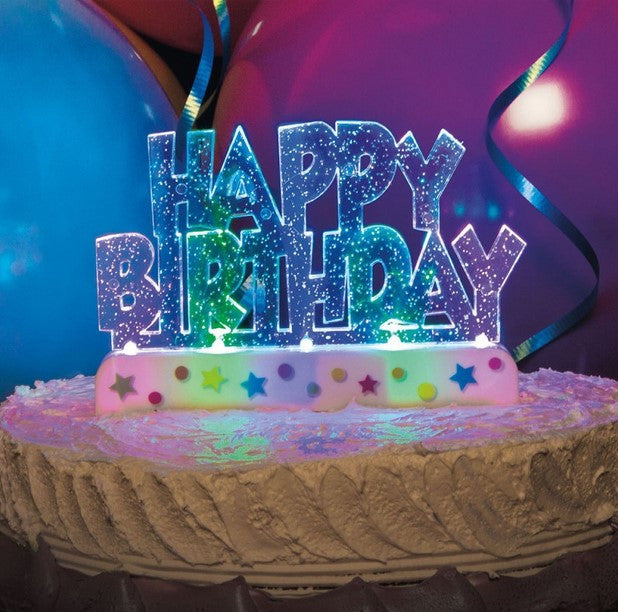 Flashing Birthday Cake Topper