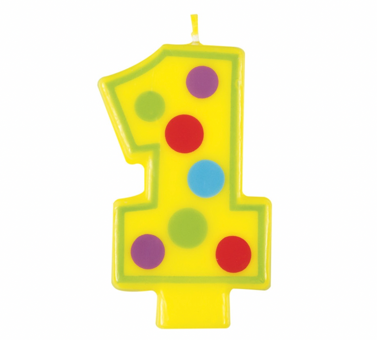 Decorative Colorful Numeral Birthday Party Cake Candle #1 Number One