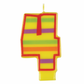 Decorative Colorful Numeral Birthday Party Cake Candle #4 Number Four