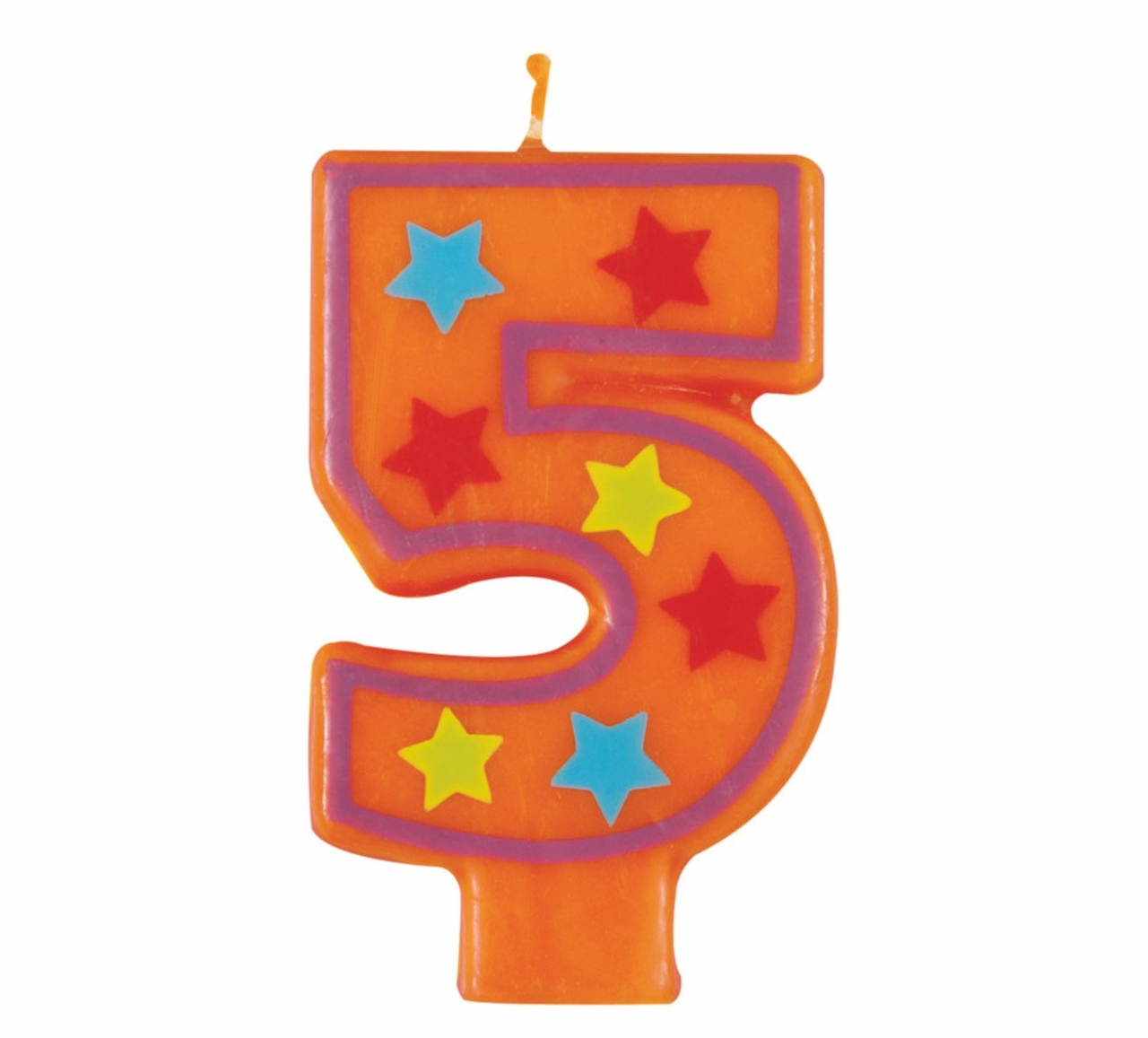 Decorative Colorful Numeral Birthday Party Cake Candle #5 Number Five