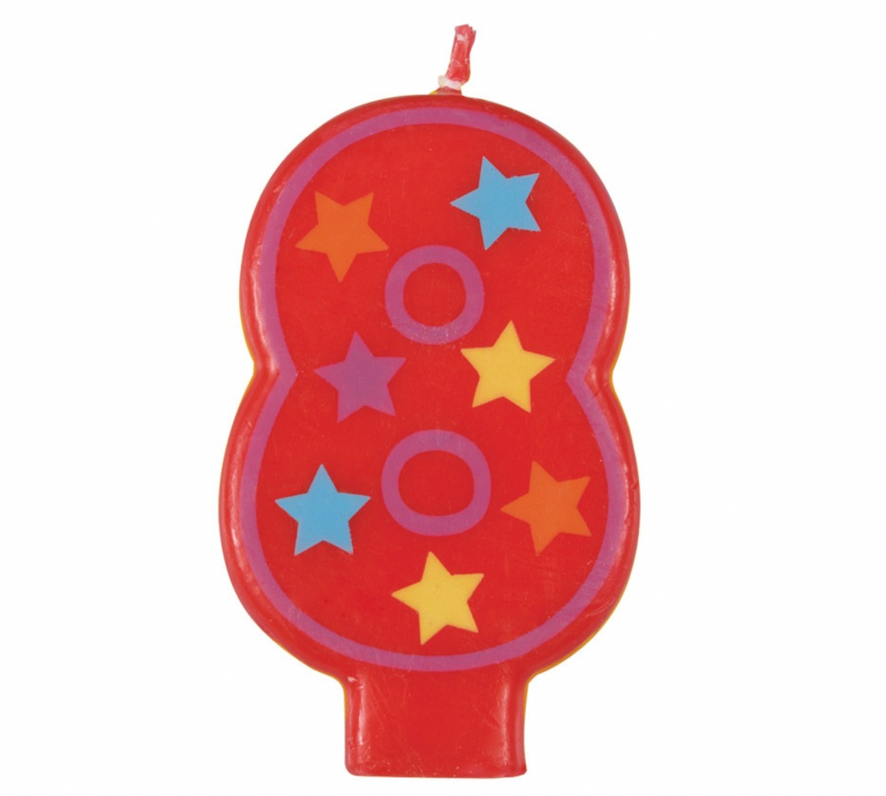 Decorative Colorful Numeral Birthday Party Cake Candle #8 Number Eight