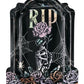 RIP Tombstone Shaped Paper Plates