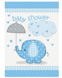 Umbrellaphants Blue Invitations 8ct