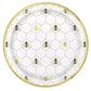 golden honey bee paper plates