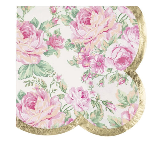 garden party floral pattern napkins