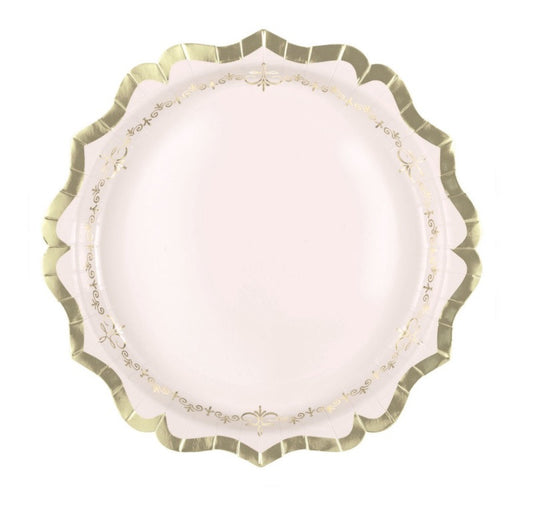 garden party scalloped edge plates