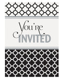 Quatrefoil Party Invitations 8ct