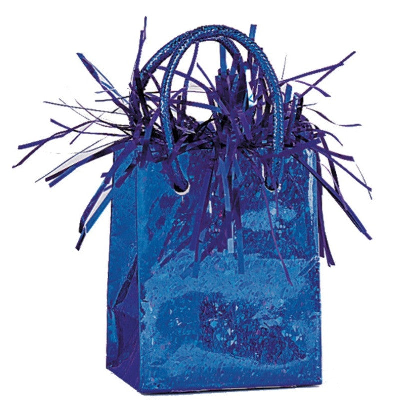 blue mini gift bag balloon weight