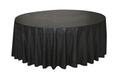 Black Round Plastic Tablecover