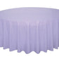 Round Lavender Colored Table Cover Plastic