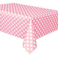 Pink & White Polka Dots Tablecover