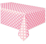 Pink & White Polka Dots Tablecover