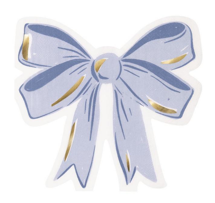 Dainty Bows Bow-Shaped Luncheon Napkins 16/CT - Foil Stamping