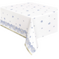 Dainty Bows Rectangular Foil Table Cover 54" x 84" - Short Fold