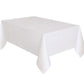 White Plastic Tablecover