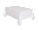 White Plastic Tablecover