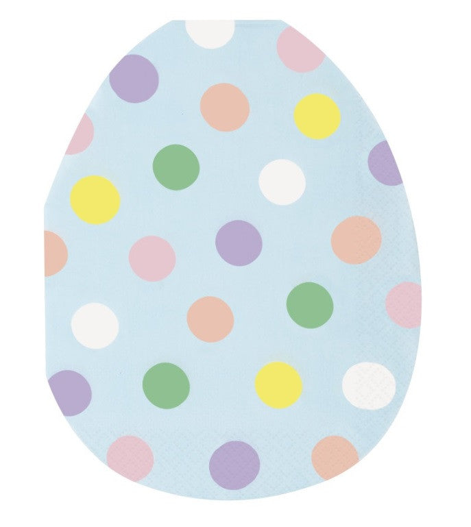 Easter Egg Shaped Lunch Napkins