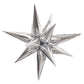 40" Silver Magic Star Foil Balloon Air-Fill