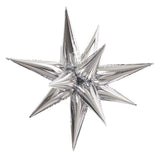 40" Silver Magic Star Foil Balloon Air-Fill