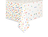 Polka Dotted Plastic Tablecover