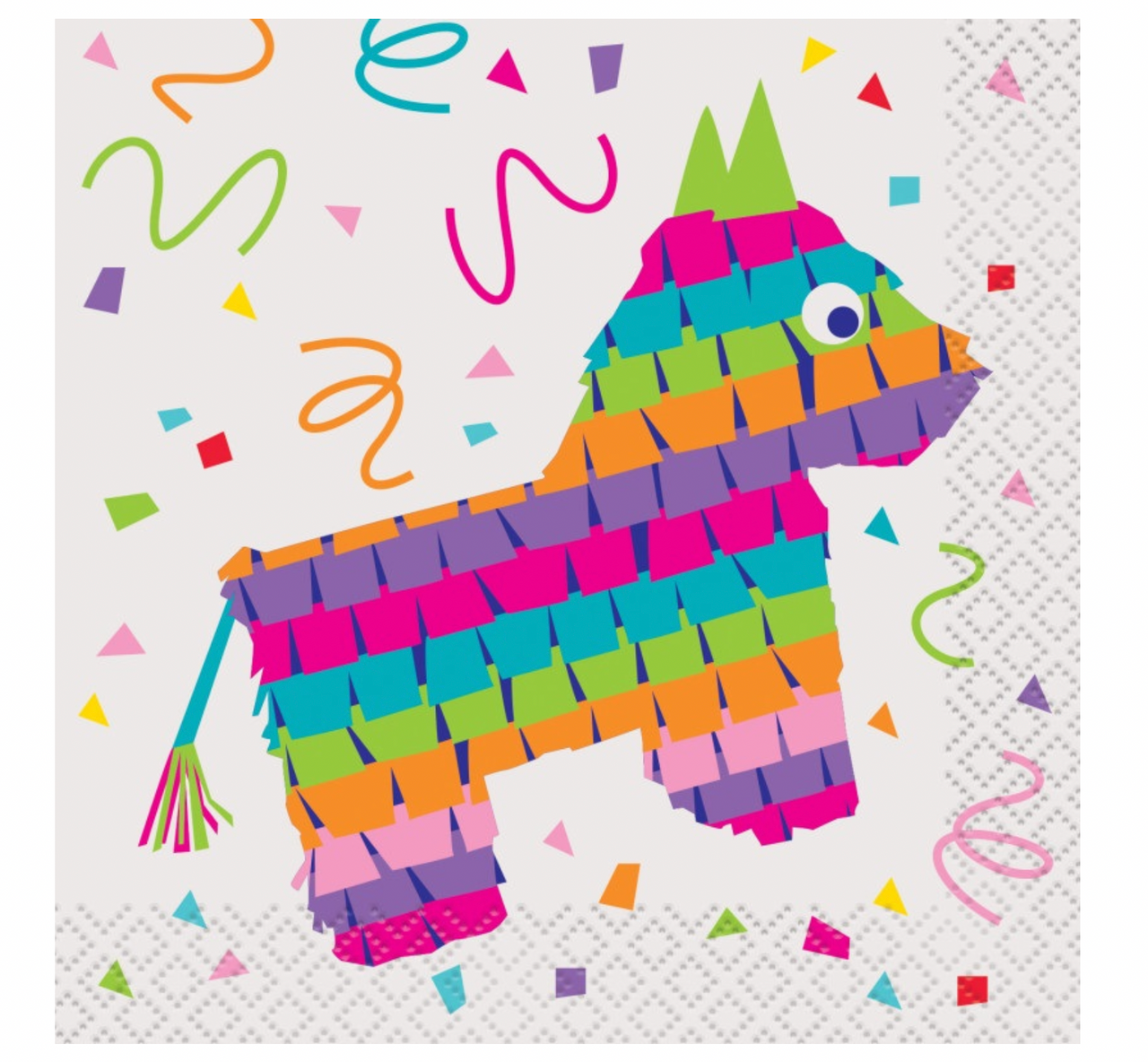 Mexican Fiesta Llama PiÃ±ata Beverage Napkins 16pk