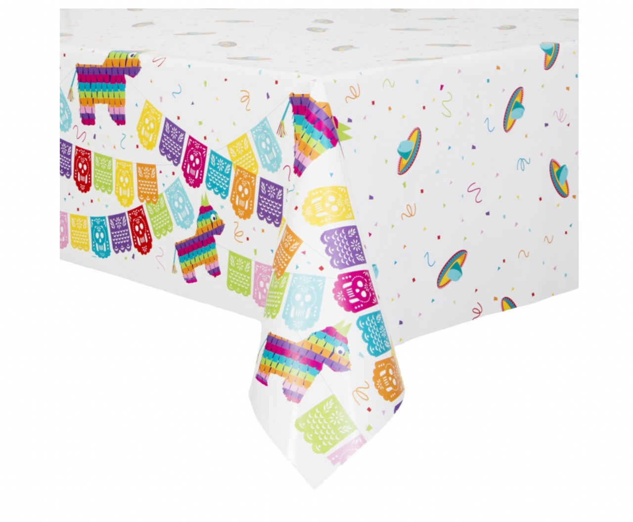 Mexican Fiesta Party Plastic Tablecover 54" x 84"