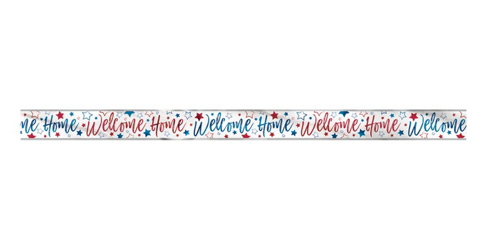 Red White & Blue "Welcome Home" Banner