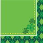 St.Patrick's day green cocktail napkins