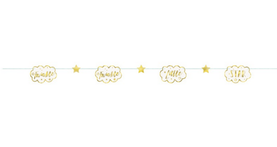 Twinkle Twinkle Little Star Paper Garland 7 Feet