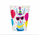 Llama Birthday Party 9oz Paper Beverage Cups 8pk