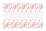 Pink Dots 1st Birthday Rectangular Plastic Table Cover