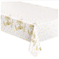 IN Gold Baby Shower Rectangular Plastic Table Cover  54" x 84