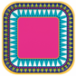 Boho Fiesta 7" Square Dessert Plates 10pcs