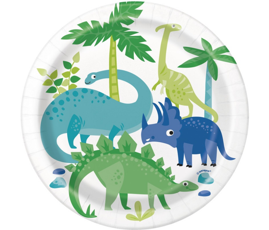 Dino Theme Dessert Plates