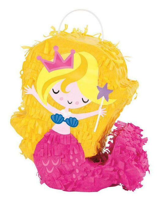 Mini mermaid shape pinata