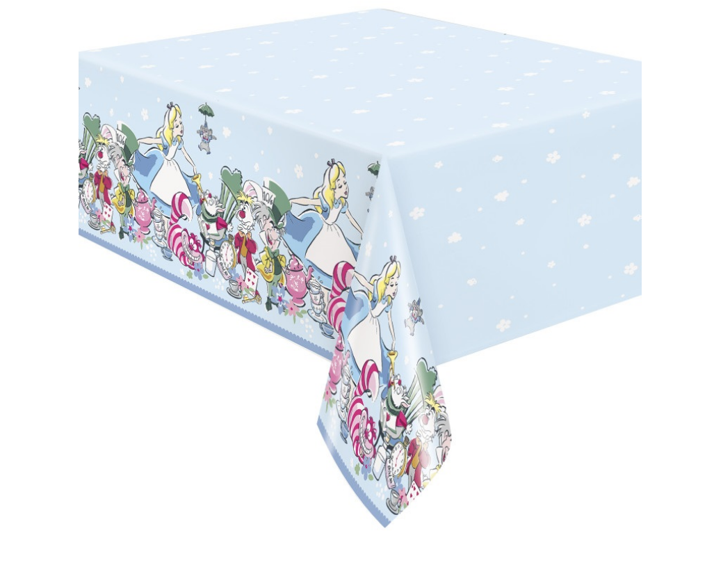 Alice In Wonderland Plastic Tablecover