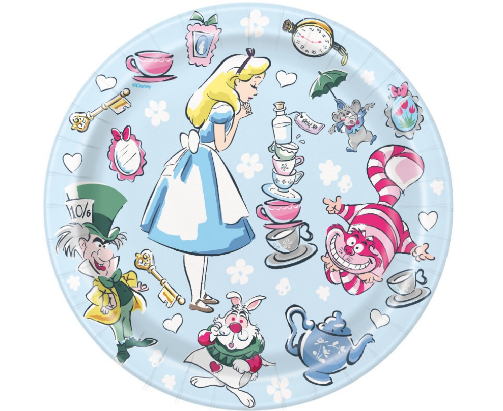 Alice In Wonderland Snack Plates