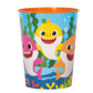 Baby shark plastic reusable cup