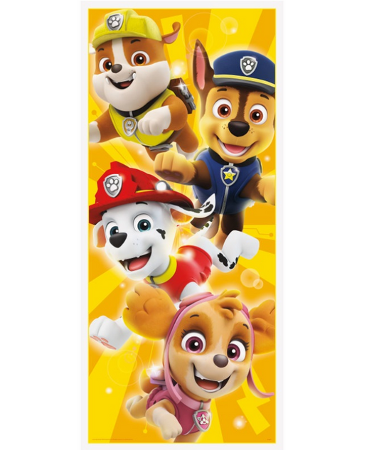 Paw Patrol Door Decoration Poster
