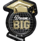 Starry Graduation "Dream Big" Shaped Plates  8ct - Foil Stamping