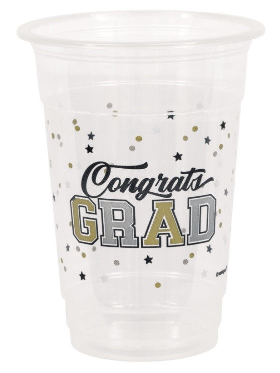 Starry Graduation 16oz Plastic Party Cups  8ct