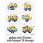 Minions tattoos birthday party favor