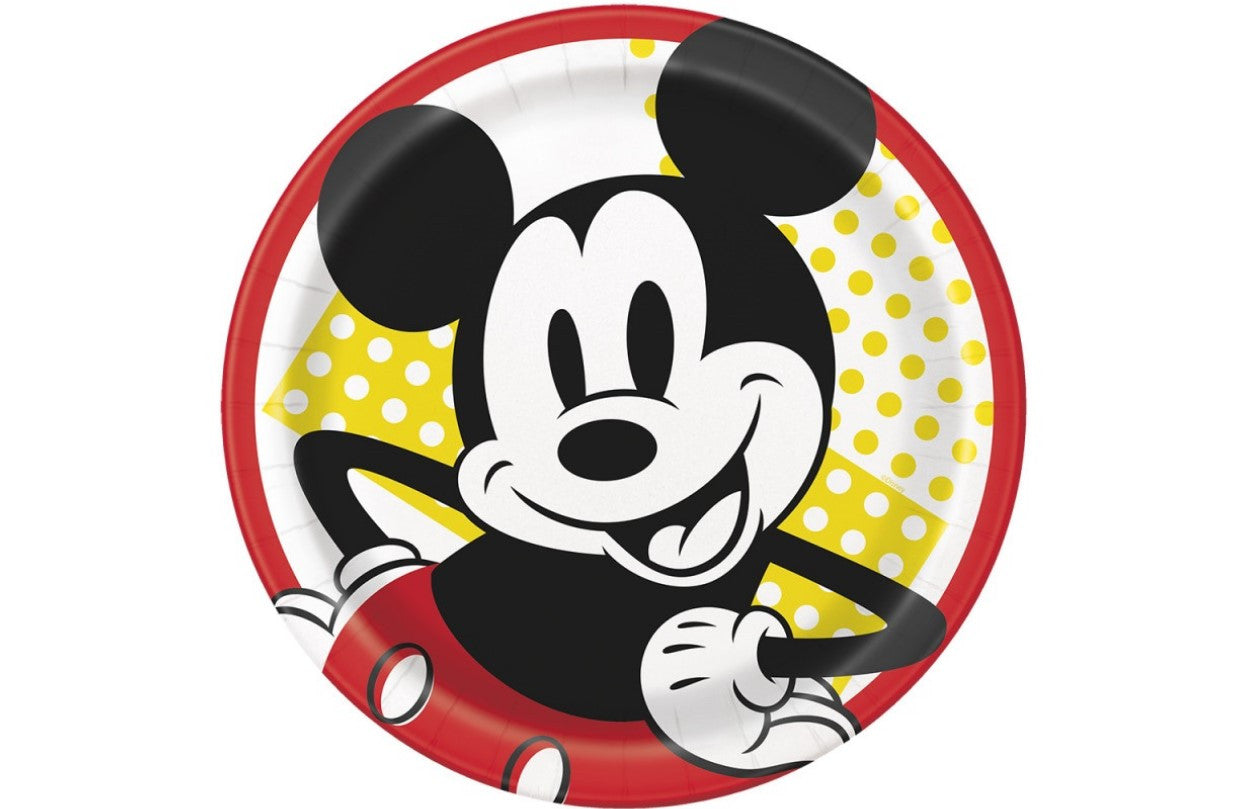 Birthday Party Mickey Mouse Large Plates