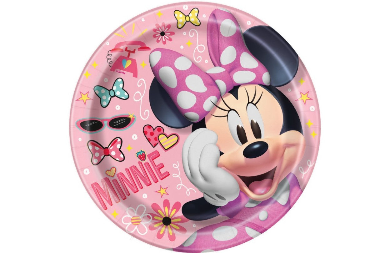 Birthday Party Minnie Mouse Large Plates