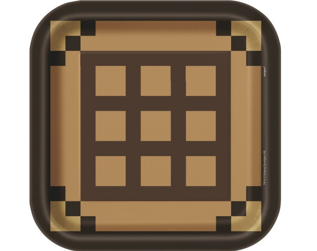 Dinner Paper Plates Minecraft