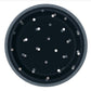 Glitz Black and Silver Dot 7inch Dessert Appetizer Paper Plates
