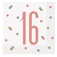 16 Rose Gold Party Luncheon Napkins 16 Pack
