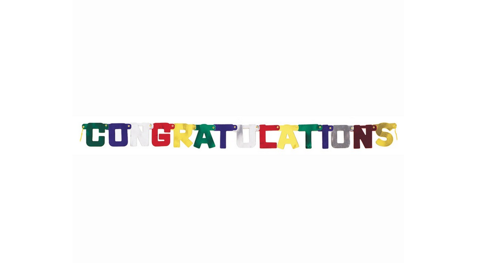 Deluxe Congratulations Jointed Banner