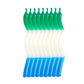 Fun Zig Zag Birthday Candles green white blue