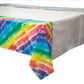 Tie Dye Rectangular Plastic Table Cover  54" x 84"